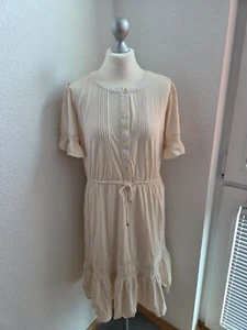 RALPH LAUREN RL Polo Designer Damen Bohemian Kleid Dress Volants Creme Gr. L NEU - Bild 1 von 6