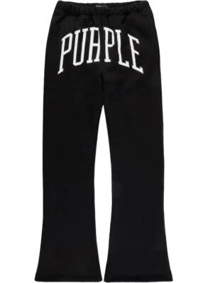 Purple Brand Heavyweight Flared Sweatpants Black/White Men’s Size Small - Image 1 of 4