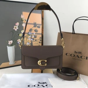 Coach CM546 Tabby Shoulder Bag Leather Brown Gold Hardware Women's New Unused - Picture 1 of 11