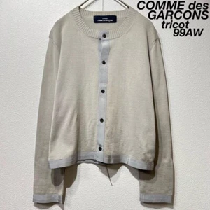 tricot Comme Des Garcons 99AW Crew neck design cardigan - Picture 1 of 16