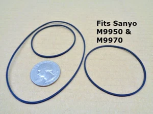 3 PC BELT KIT FITS SANYO M 9950 AND M9970 (3 NEW BELTS) NICE! - Picture 1 of 2