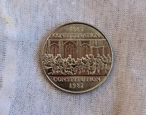 1867-1982 $1 dólar Canadá; Confederación - Constitución circulación desconocida - Imagen 1 de 2