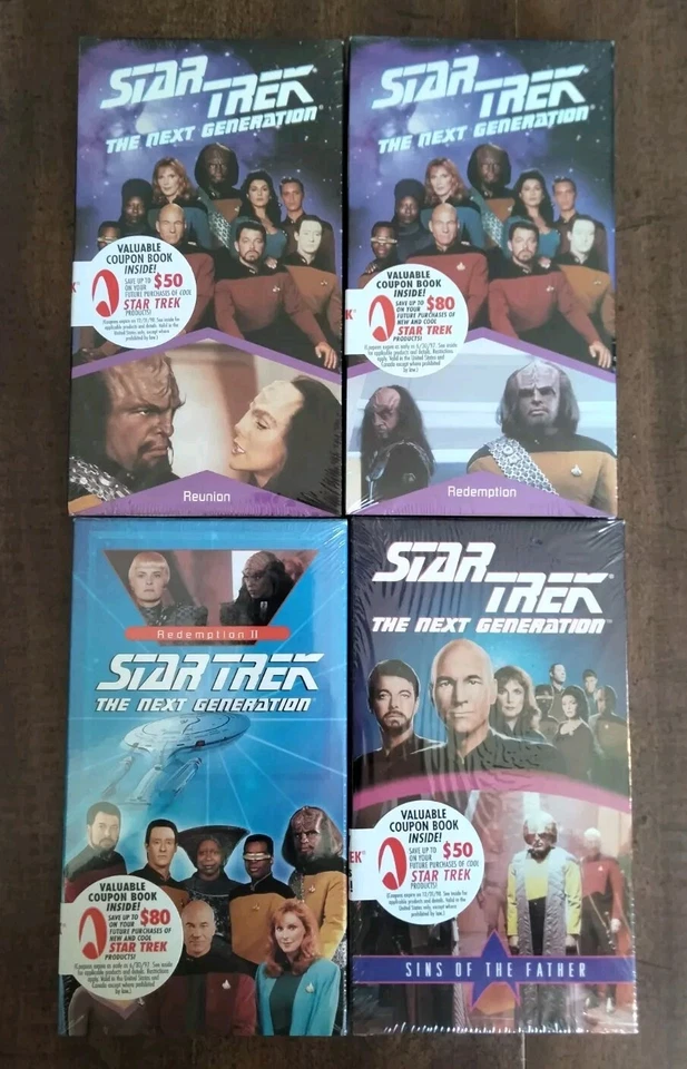 Star Trek The Next Generation Worf Return To Grace VHS Collection Sealed Tapes Foto 1 de 4