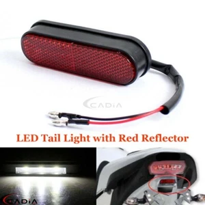 Luz trasera LED matrícula luz trasera lámpara trasera para Harley Honda Suzuki Kawasaki - Imagen 1 de 10