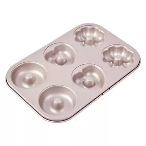 Bakeley Donut Pan Cake Mold Non-Stick Ring Doughnut Bakeware for Oven Baking - Picture 1 of 24