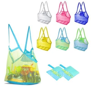 Bolsa de malla de playa para niños - Bolsa de almacenamiento portátil de arena para juguetes, toallas y viajes - Imagen 1 de 25