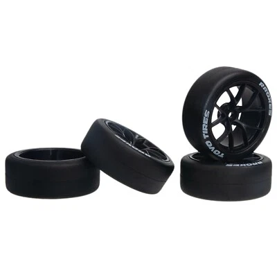 1/10 Onroad Rc Car Wheels Tires Set For Tamiya Hpi Hsp Traxxas Nitro 4-tec 2.0 - Image 1 of 4
