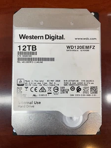 Western Digital 12TB Internal 3.5" Hard Drive SATA III WD120EMFZ - Picture 1 of 5