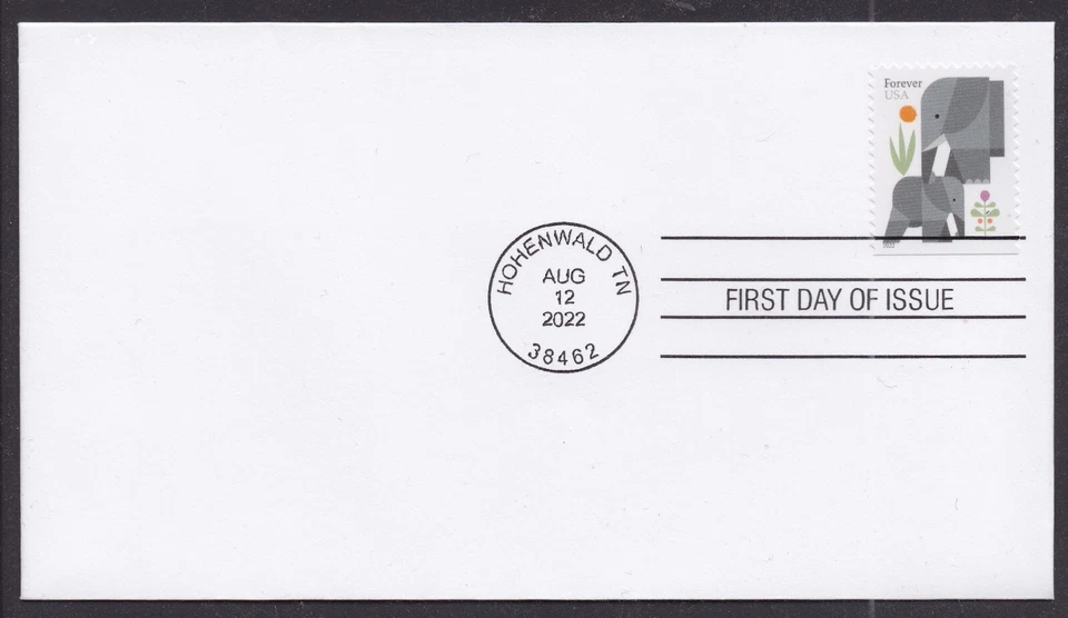 US 5714 Elephants CDS FDC 2022 - Image 1 of 1