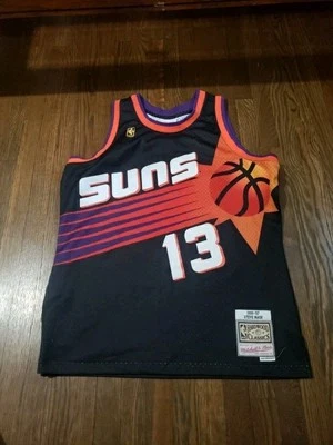 Camiseta Swingman Masculina Autêntica Mitchell & Ness Phoenix Suns Nash 1996-97 Tamanho G - Imagem 1 de 4