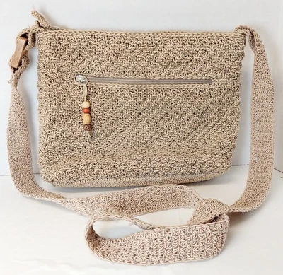 Bolso de Mano Bandolera Mediano LIZ CLAIBORNE Marfil Crochet RN70272 Foto 1 de 4