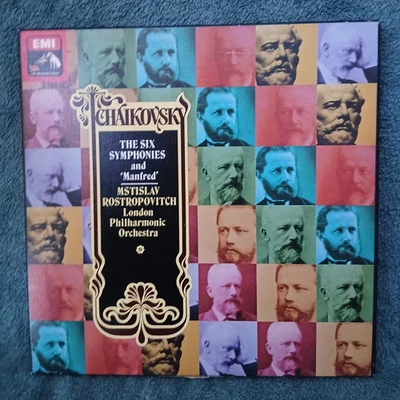 TCHAIKOVSKY - THE SIX SYMPHONIES & MANFRED - LPO - ROSTROPOVITCH - QUADRAPHONIC - Image 1 of 3