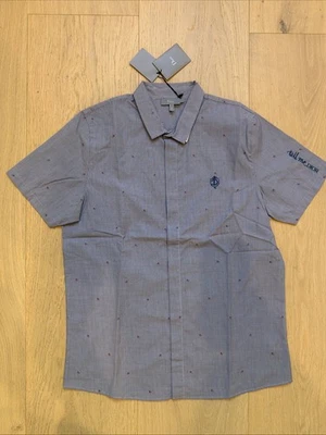 Camisa Manga Corta DIOR 100% Auténtica Nueva con Etiquetas - NIÑOS - AZUL - Talla 12+ Foto 1 de 4