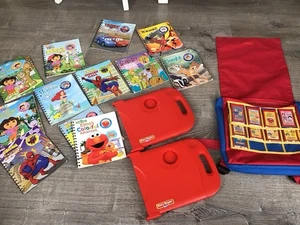LOT Of Story Reader Read Along System Cartridges Books And Systems + Backpack - Picture 1 of 13