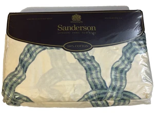 VTG NEW Sanderson Luxury 200 Percale King Premium Fitted Stapleton NOS - Picture 1 of 7