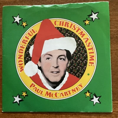 Paul McCartney Wonderful Christmastime 7" single UK Parlophone - Image 1 of 4