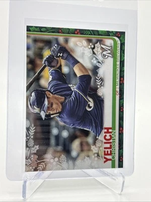 2019 Topps HOLIDAY Christian Yelich Baseball Card #HW72 Mint FREE SHIPPING - Image 1 of 3