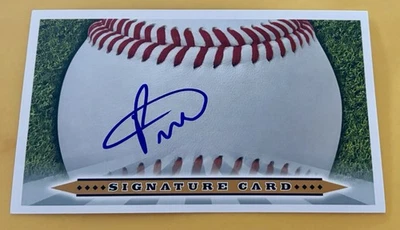 Prelander Berroa SIGNED 3x5 Signature Card Mariners White Sox Auto 2023 Debut - Image 1 of 2