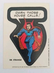1975 Topps Gum Card Marvel Comic Book Super Heroes Sticker - Dr. Strange - Picture 1 of 4