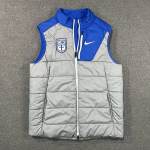 Nike Storm-Fit Windrunner Puffer Vest Med Grey Blue Christian Academy Knoxville - Picture 1 of 9