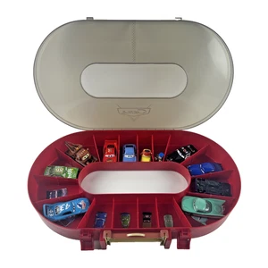 Disney Pixar Cars Custodia da Pista con 11 Auto 1:55 Diecast - Foto 1 di 24