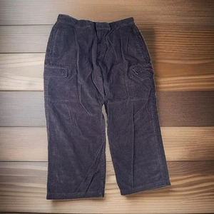 Pantalones cargo Nesi A.G. marrón pana para hombre talla 33x30 100 % algodón vintage informales - Imagen 1 de 3