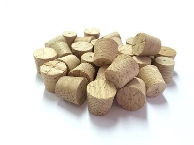 APPLEBY WOODTURNINGS 13mm European Oak Tapered Wooden Plugs 100pcs