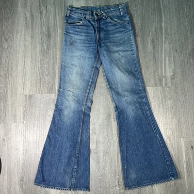 Vintage 1970’s Orange Tab Levi’s Mujer’s Bell Bottoms 30W x 34L? (VER FOTOS) Foto 1 de 4