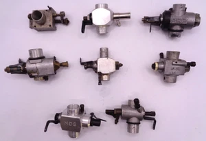 Job lot OF 8 RC MODEL AIRCRAFT 2 STROKE ENGINE CARBURETTERS - Picture 1 of 17