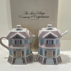 LENOX SPICE VILLAGE - Creamery & Confectionery Set No Spoon 1991 - Picture 1 of 17