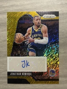 2024-25 Panini Prizm FOTL Jonathan Kuminga Auto Gold Shimmer #/10 Warriors - Picture 1 of 2
