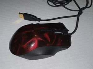 Rare Razer Naga Hex Wraith Red Laser Gaming Mouse RZ01-0075 MMO MOBA - Picture 1 of 3
