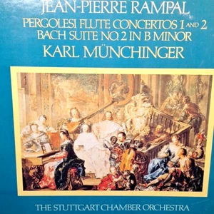 Rampal Pergolesi Flute Concertos & J.S. Bach Suite No 2 Vinyl LP Record STS15561 - Picture 1 of 9