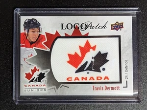 LP-TD Travis Dermott - Logo Patch  - Team Canada Juniors 2016-17 - Upper Deck - Bild 1 von 2