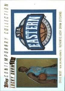 2003-04 Topps Contemporary Collection Lucky Draw Card #LD10 David West /175