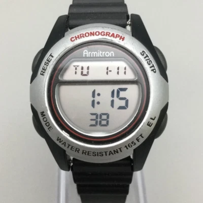 Vtg Armitron All Sport Watch Unisex 34mm Digital Alarm Chronograph New Battery - image 1 of 4