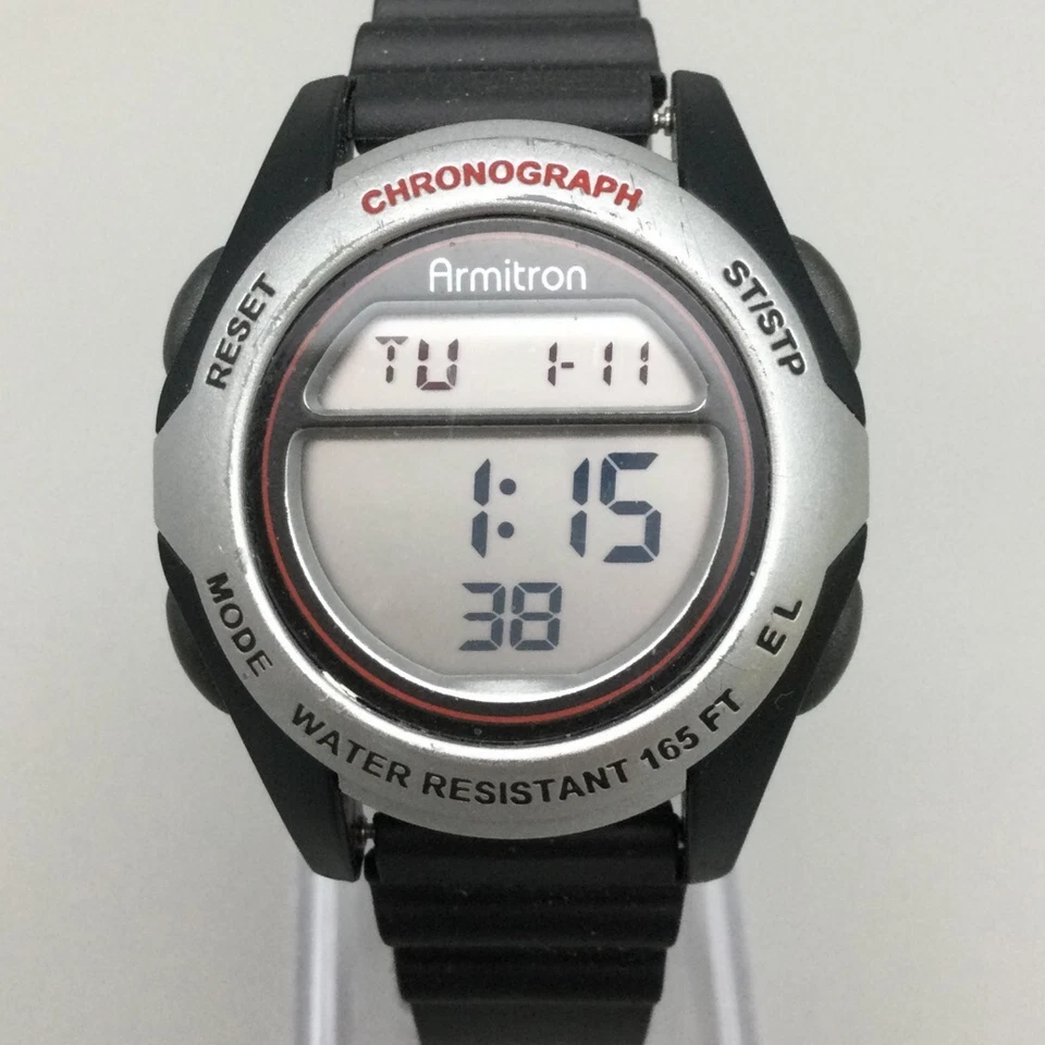 Reloj De Colección Armitron Todo Deportivo Unisex 34mm Digital Alarma Cronógrafo Batería Nueva Foto 1 de 4