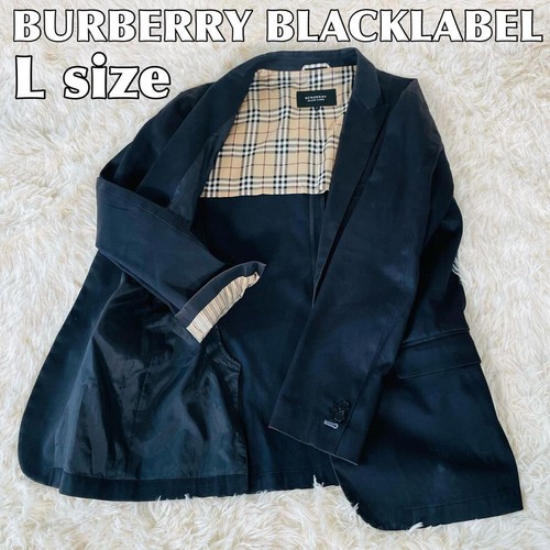 BURBERRY BLACK LABEL Giacca Sartoriale Europea Taglia L Nova Check Autentica Uomo