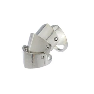 Zac's Alter Ego Gothic Jewellery Metallic Silver Knuckle Ring - Picture 1 of 1