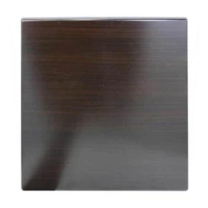 New Outdoor Table Top Square 700mm Restaurant Heat Resistant Dark Walnut - Picture 1 of 4