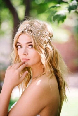 Sara Gabriel Freya Duet 头发丝带藤蔓配件婚礼新娘施华洛世奇全新带标签 — 第 1/4 张图片