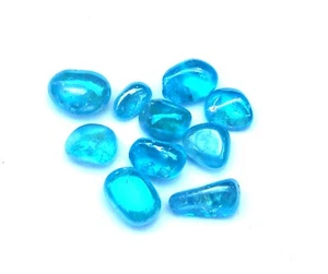 Aqua Aura 10 Small Crystals Programmed with Channelled Light Language Codes - Picture 1 of 3
