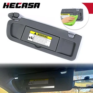 HECASA New Left Driver Side Dark Gray Sun Visor For 2006-2011 Honda Civic - Picture 1 of 21