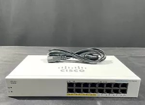 Cisco Business 110 Series CBS110-16PP 16 Port PoE Gigabit Ethernet Switch - Picture 1 of 6