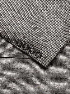 Tailors Row Deansgate Herren Tweed Sakko Gr. 42R Schwarz & Beige 2 Knopf Blazer  - Bild 1 von 13