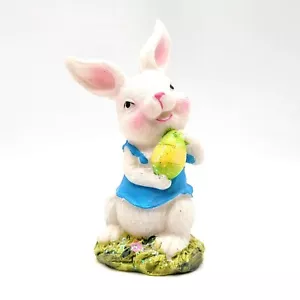 Easter Décor 5 inch Polystone Bunny Rabbit Girl Vintage Bunny Garden Collection - Picture 1 of 6