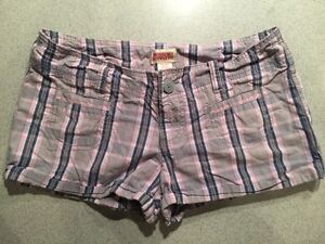 Mossimo Supply CO Pink and others color plaid short shorts size 1