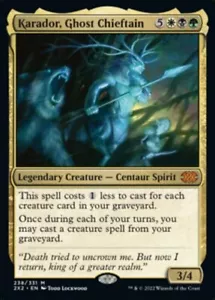 1x Karador, Ghost Chieftain - M/NM - Double Masters 2022 - SPARROW MAGIC mtg - Foto 1 di 1