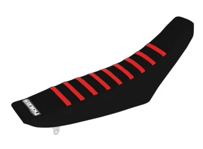 Funda de asiento Honda CRF 450 2005-2008 de Enjoy MFG TODO NEGRO con costillas rojas #54 Foto 1 de 4