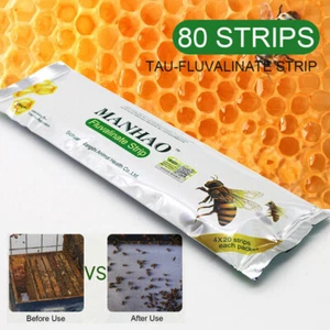 80x Akarizid Fluvalinate Bienenmilbe Tötung Imkerei Schädlingsbekämpfung Varroa - Bild 1 von 10